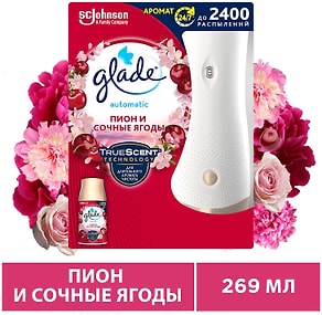 Изображение товара Автоматический освежитель воздуха Glade Automatic Пион и сочные ягоды 269мл