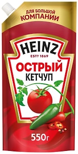 Изображение товара Кетчуп Heinz острый 550г