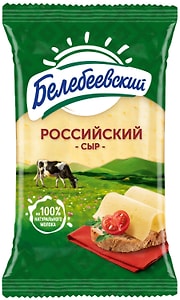 Изображение товара Сыр Белебеевский Российский полутвердый 50% 190г