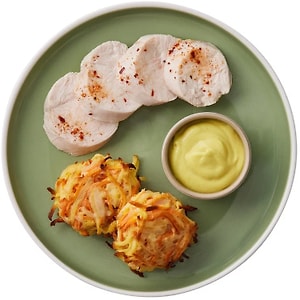 Изображение товара Филе куриное су-вид Перекресток Select с соусом бешамель и овощными биточками 250г