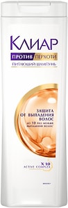 Изображение товара Шампунь для волос Клиар женский против перхоти Защита от выпадения волос с витамином В3 и аминокислотами 400мл