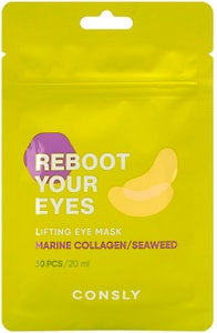 Изображение товара Маска-патчи для области вокруг глаз Consly тканевые с лифтинг эффектом с коллагеном и морскими водорослями 30шт