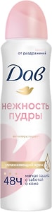 Изображение товара Антиперспирант-дезодорант Дав Нежность пудры с 1/4 увлажняющего крема 150мл