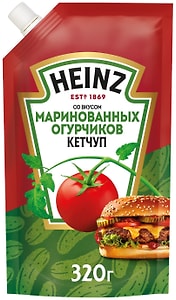 Изображение товара Кетчуп Heinz со вкусом маринованных огурчиков 320г