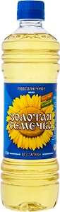 Масло подсолнечное Золотая Семечка без запаха 500мл - купить с ...