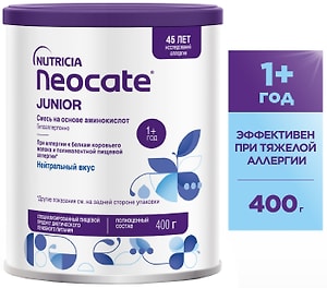 Изображение товара Смесь Neocate Junior на основе аминокислот 400г