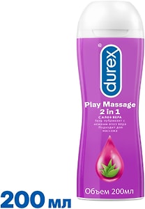 Изображение товара Гель-лубрикант Durex Play Massage 2in1 для массажа c Алоэ Вера 200мл