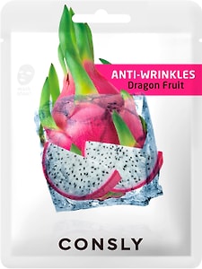 Изображение товара Маска для лица Consly Anti-Wrinkles тканевая с экстрактом драгонфрута 20мл