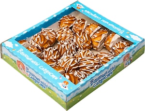 Изображение товара Печенье Ванюшкины Сладости Пышка-хвастунишка в белой глазури заварное 270г