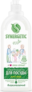Изображение товара Средство для мытья посуды Synergetic биоразлагаемое с ароматом алоэ 1л в ассортименте