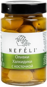 Изображение товара Оливки Nefeli Халкидики c косточкой 300г