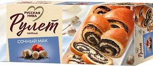 Изображение товара Рулет Русская Нива сдобный Сочный мак 250г