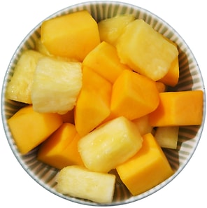 Изображение товара Микс фруктовый Оранжевая марка Манго  Ананас кусочками 140г