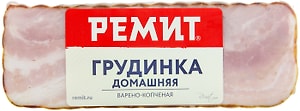 Изображение товара Грудинка Ремит Домашняя копчено-вареная 0.3-0.45кг