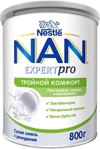 Изображение товара Смесь NAN Тройной комфорт 800г