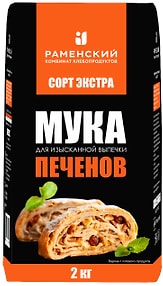 Изображение товара Мука Печенов пшеничная хлебопекарная Экстра для изысканной выпечки 2кг