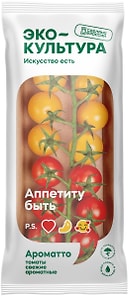 Изображение товара Томаты ЭКО-культура черри микс на ветке 200г