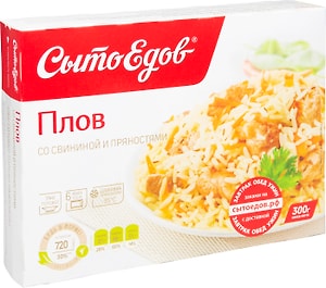 Изображение товара Плов СытоЕдов со свининой и пряностями 300г
