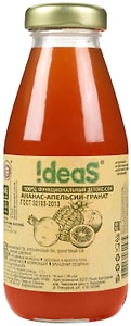 Изображение товара Сок Ideas Ананас-апельсин-гранат 300мл