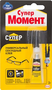 Изображение товара Клей Супер Момент универсальный секундный 3г