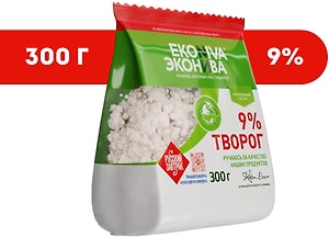 Изображение товара Творог ЭкоНива рассыпчатый 9% 300г