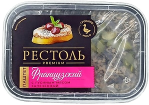 Изображение товара Паштет Рестоль Французский с гусиным мясом запеченный 160г