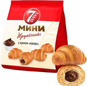 Изображение товара Мини-круассаны 7 Days с кремом Какао 265г