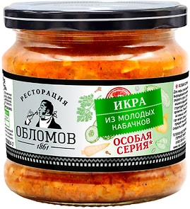 Изображение товара Икра Ресторация Обломов из молодых кабачков 320г