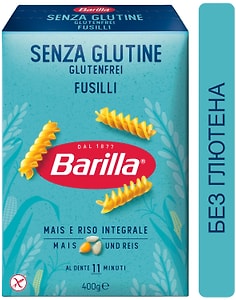 Изображение товара Макаронные изделия Barilla Фузилли без глютена 400г