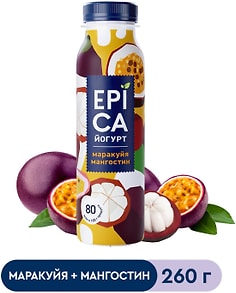 Изображение товара Йогурт питьевой Epica Маракуйя-Мангостин 2.5% 260 г
