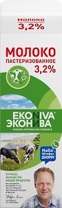 Изображение товара Молоко пастеризованное 3.2% 1л