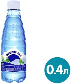 Изображение товара Вода Шишкин Лес питьевая газированная 400мл
