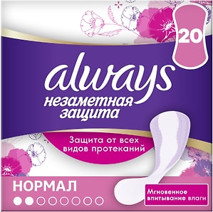 Изображение товара Прокладки Always Незаметная защита Ежедневные 20шт