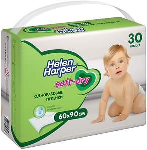 Изображение товара Пеленки Helen Harper Soft&Dry детские одноразовые 60*90см 30шт