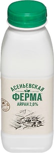 Изображение товара Напиток кисломолочный Асеньевская Ферма Айран 2% 330мл