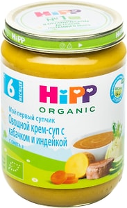 Изображение товара Крем-суп HiPP с кабачком и индейкой 190г