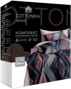 Изображение товара Комплект постельного белья Cottonika Unique сатин зеленый 2-спальный