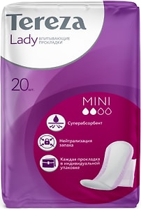Изображение товара Прокладки TerezaLady впитывающие Mini 20шт