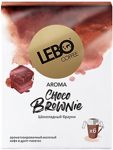 Изображение товара Кофе молотый Lebo в дрип-пакетах Choco Brownie 6шт