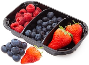 Изображение товара Ягодный микс Клубника Малина Голубика 150г упаковка