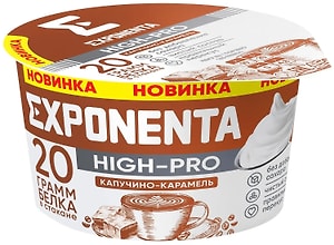 Изображение товара Продукт кисломолочный Exponenta High-Pro Капучино-Карамель 160г
