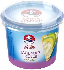Изображение товара Паста Санта Бремор Кальмар в сливочном соусе с авокадо 150г