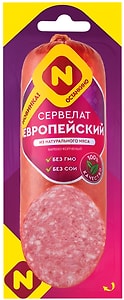 Изображение товара Сервелат Останкино Европейский варено-копченый 300г
