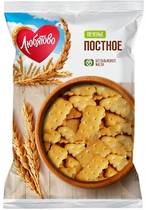 Изображение товара Печенье Любятово Постное 300г