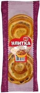 Изображение товара Улитка Черемушки с кремом и изюмом 100г