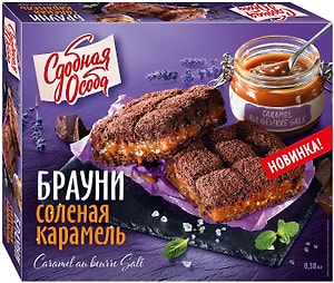 Изображение товара Пирог Сдобная Особа Брауни Соленая карамель 380г