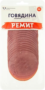 Изображение товара Говядина Ремит Отборная копчено-вареная 150г