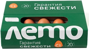 Изображение товара Яйца Лето С1 коричневые 20шт