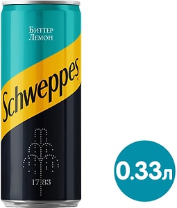 Изображение товара Напиток Schweppes Биттер лемон Mix 330мл