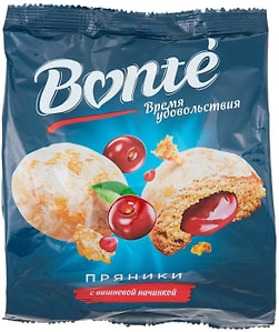 Изображение товара Пряники Bonte с вишневой начинкой 300г